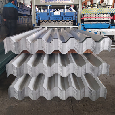 Factory 0.5mm 0.6mm Thick 665-1100mm Width Galvanized Corrugated Roofing Sheet Hot Dipped Galvanized Roofing Sheet